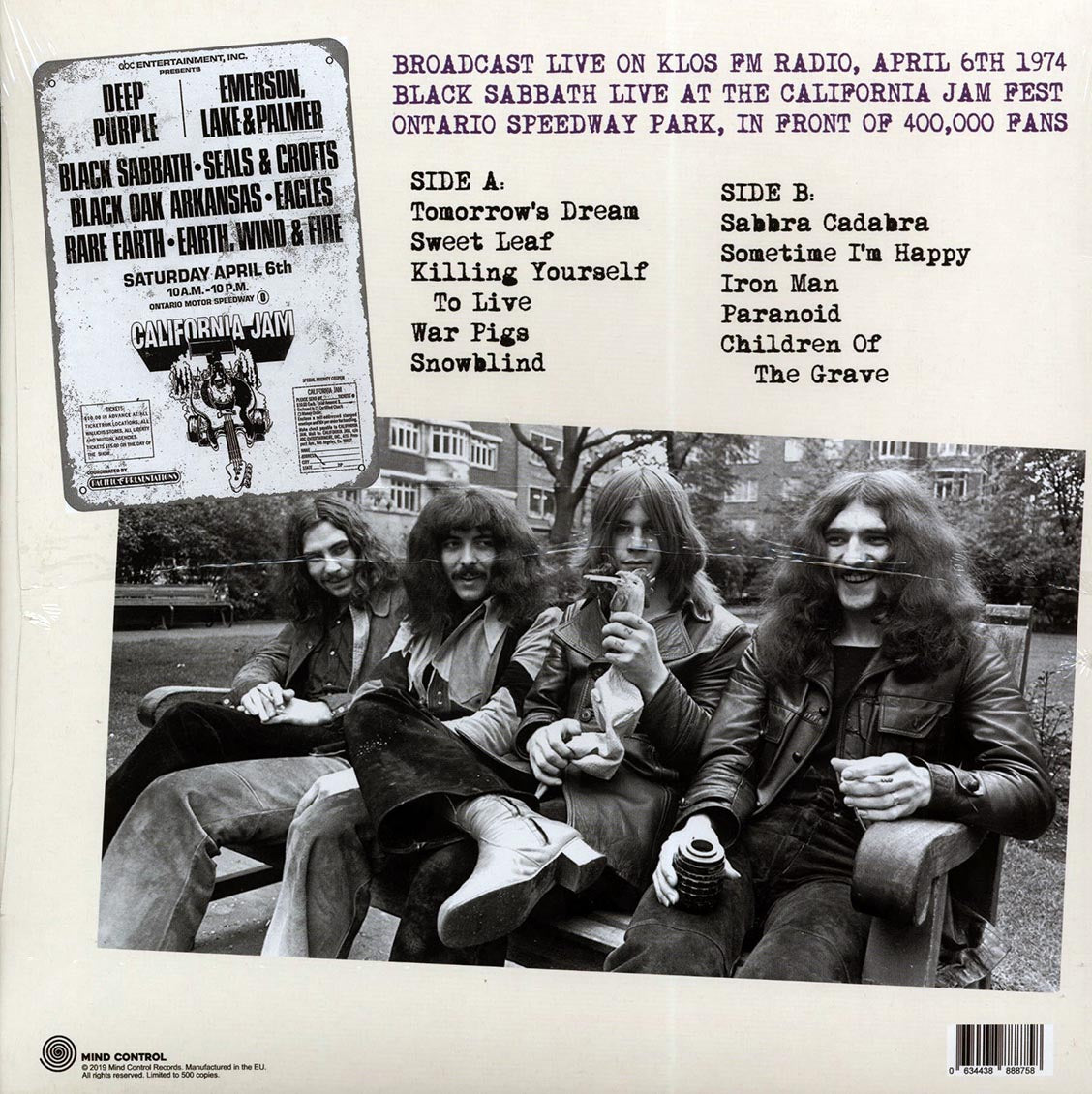 Black Sabbath – Live From The Ontario Speedway Park (purple vinyl)