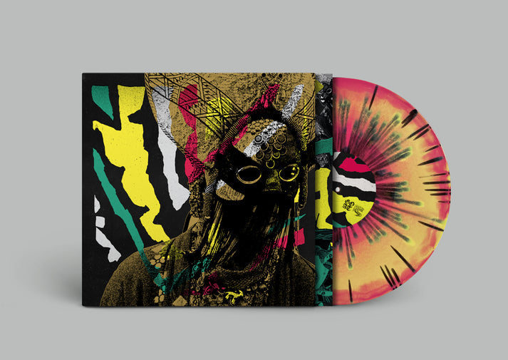 Goat - Goat s/t (Pink & Orange Swirl with Black Splatter - UK exclusive)