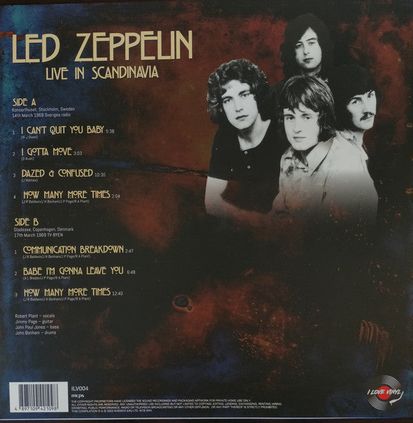 Led Zeppelin ‎– Live In Scandinavia