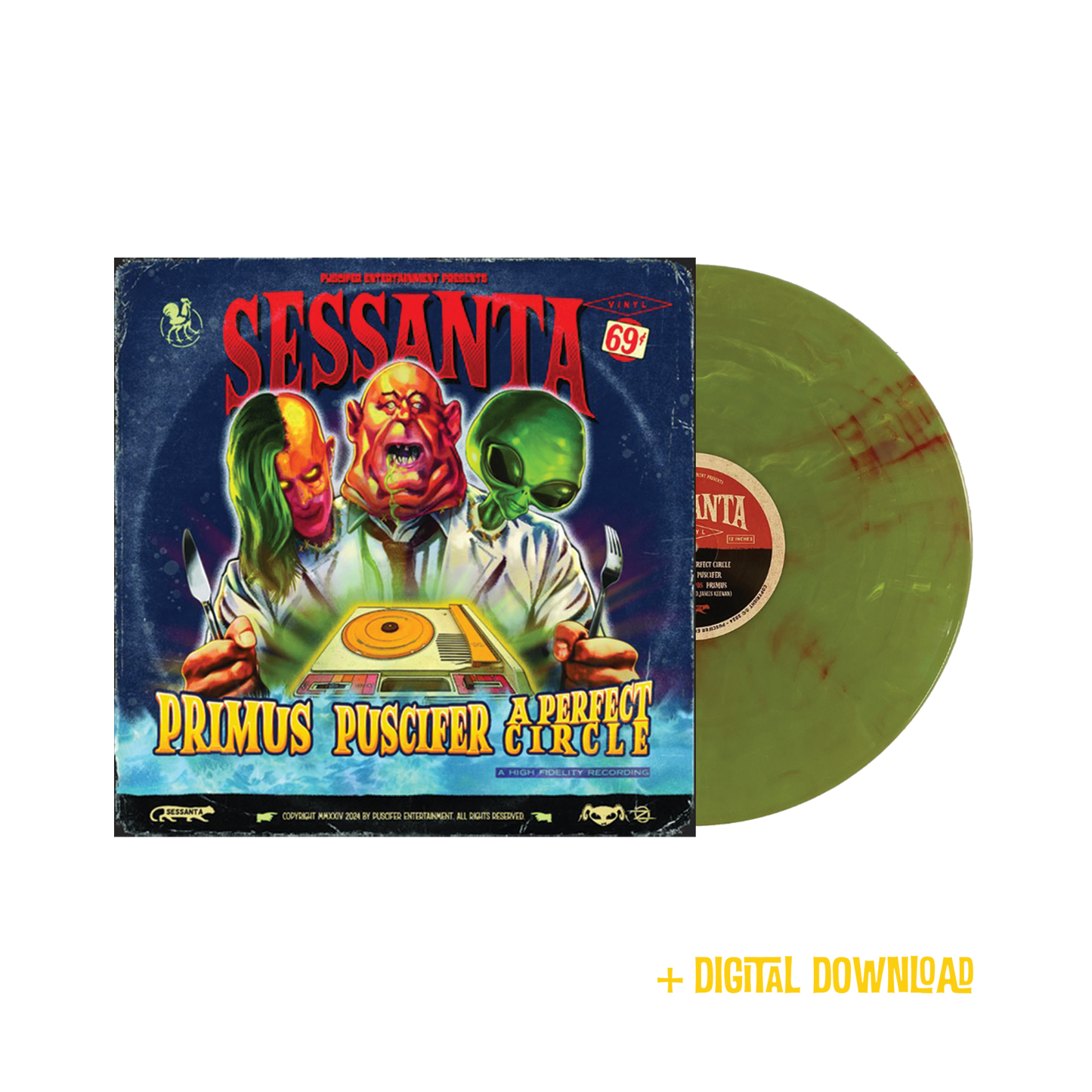 Primus / Puscifer / A Perfect Circle – Sessanta E.P.P.P. (glow in the dark)