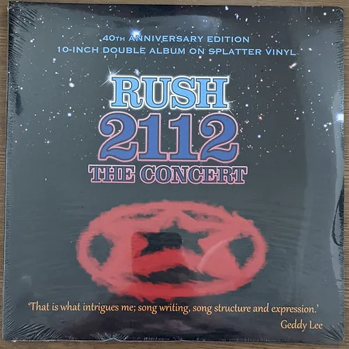 Rush - 2112 The Concert - 2x10" blue transparent vinyl